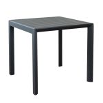 ALBEN - tavolo con struttura in alluminio 80 x 80