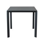 ALBEN - tavolo con struttura in alluminio 80 x 80