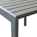 ALBEN - tavolo con struttura in alluminio 80 x 80