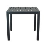 ALBEN - tavolo con struttura in alluminio 80 x 80