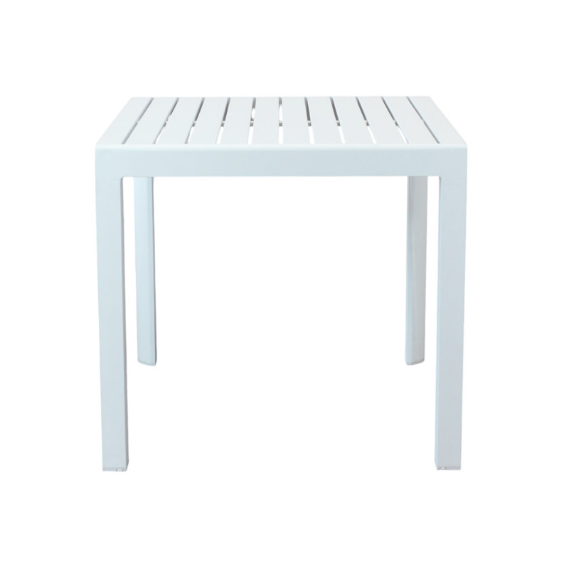 ALBEN - tavolo con struttura in alluminio 80 x 80