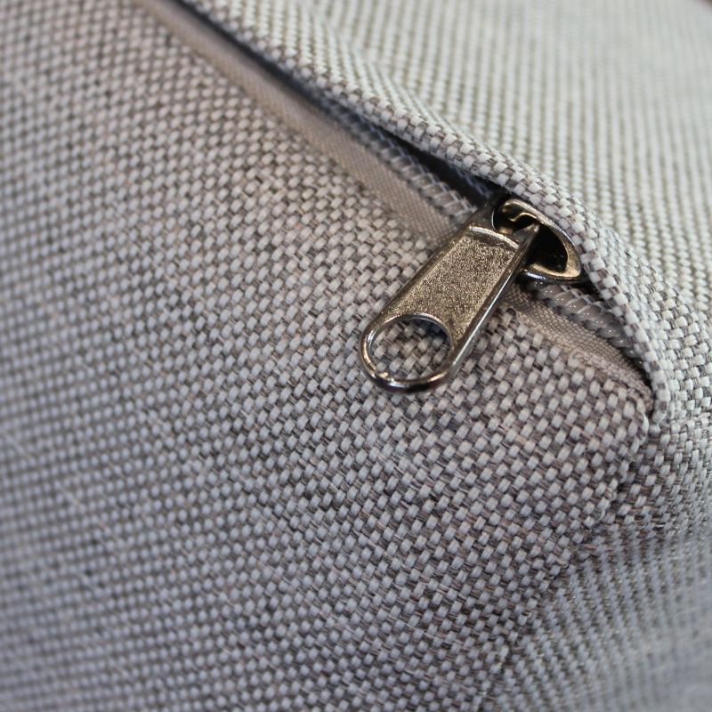 ESCONDIDO - salotto con struttura in alluminio antracite e corda in pvc, tavolino effetto pietra