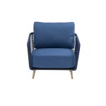 VERTIGO - salotto con struttura in alluminio verniciato blu o verde