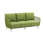 VERTIGO - salotto con struttura in alluminio verniciato blu o verde