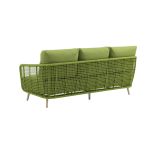 VERTIGO - salotto con struttura in alluminio verniciato blu o verde