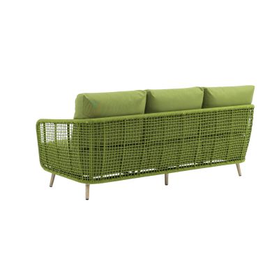 VERTIGO - salotto con struttura in alluminio verniciato blu o verde