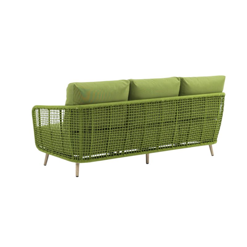 VERTIGO - salotto con struttura in alluminio verniciato blu o verde