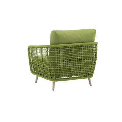 VERTIGO - salotto con struttura in alluminio verniciato blu o verde