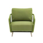 VERTIGO - salotto con struttura in alluminio verniciato blu o verde