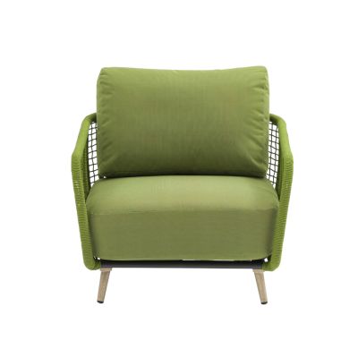 VERTIGO - salotto con struttura in alluminio verniciato blu o verde