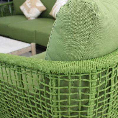 VERTIGO - salotto con struttura in alluminio verniciato blu o verde