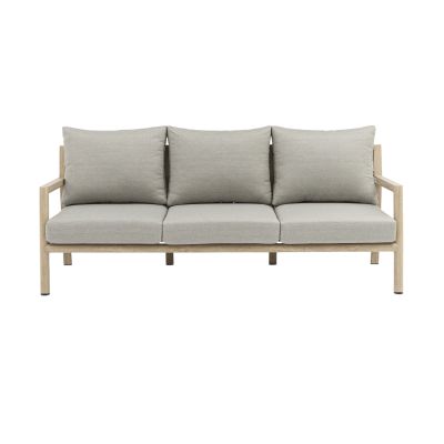 ENCANTO - salotto con struttura in alluminio verniciato effetto legno e cuscineria