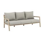ENCANTO - salotto con struttura in alluminio verniciato effetto legno e cuscineria