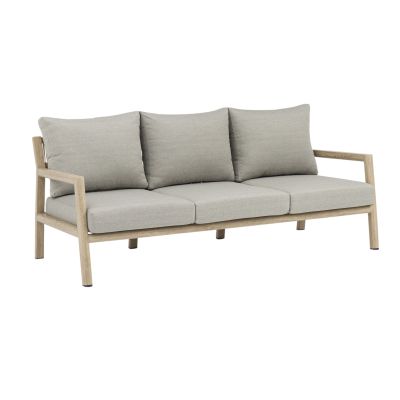 ENCANTO - salotto con struttura in alluminio verniciato effetto legno e cuscineria