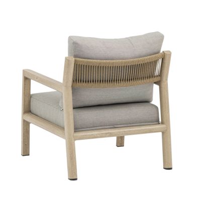 ENCANTO - salotto con struttura in alluminio verniciato effetto legno e cuscineria
