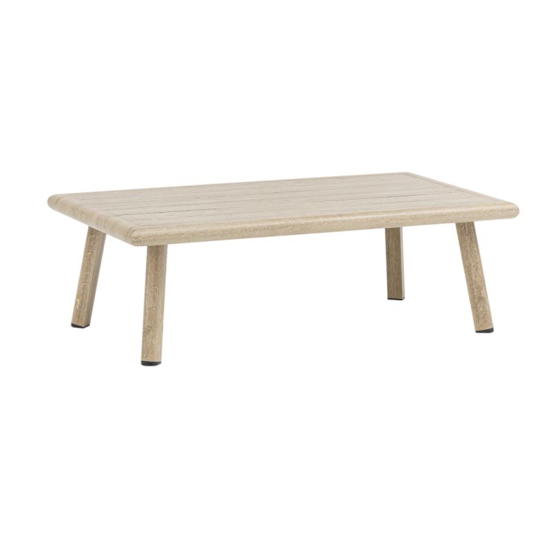 ENCANTO - salotto con struttura in alluminio verniciato effetto legno e cuscineria