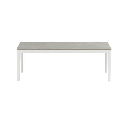CASCADA - salotto outdoor con struttura in alluminio grigio chiaro, antracite o naturale