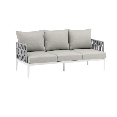 CASCADA - salotto outdoor con struttura in alluminio grigio chiaro, antracite o naturale