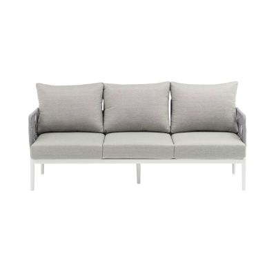 CASCADA - salotto outdoor con struttura in alluminio grigio chiaro, antracite o naturale