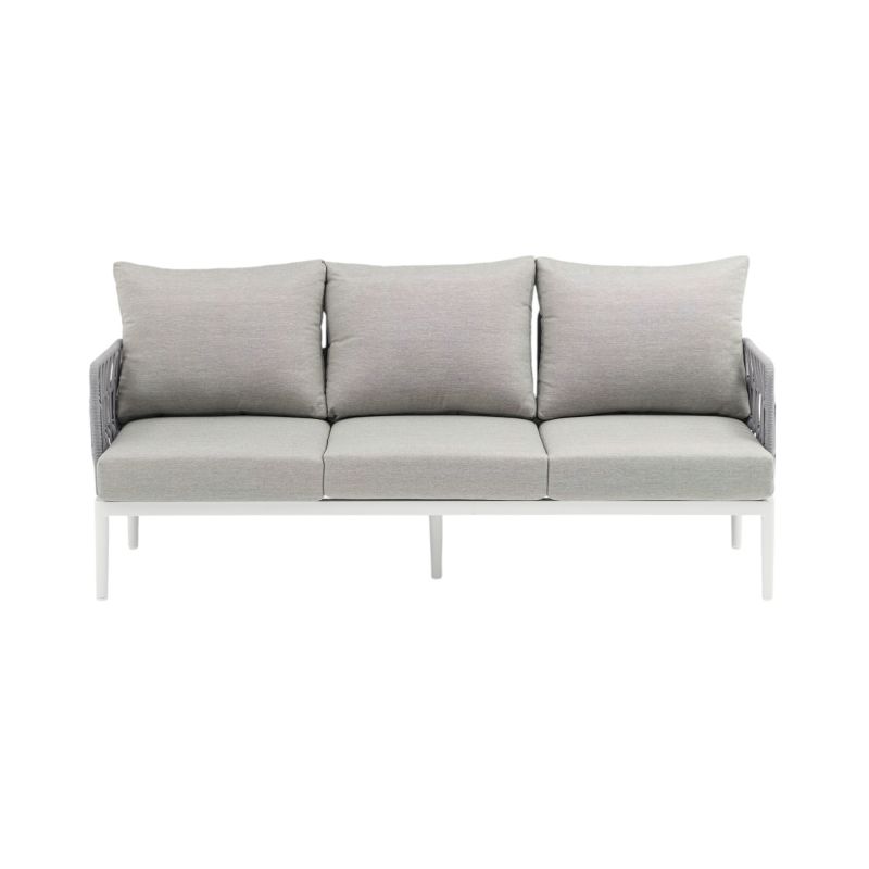 CASCADA - salotto outdoor con struttura in alluminio grigio chiaro, antracite o naturale