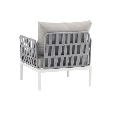 CASCADA - salotto outdoor con struttura in alluminio grigio chiaro, antracite o naturale