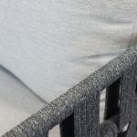 CASCADA - salotto outdoor con struttura in alluminio grigio chiaro, antracite o naturale