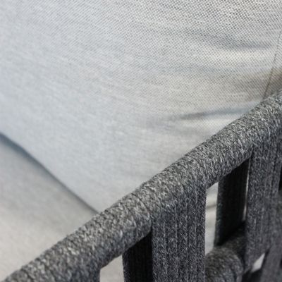 CASCADA - salotto outdoor con struttura in alluminio grigio chiaro, antracite o naturale