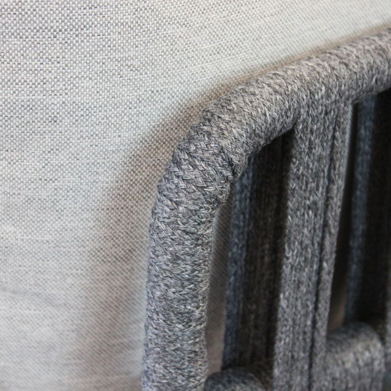 CASCADA - salotto outdoor con struttura in alluminio grigio chiaro, antracite o naturale