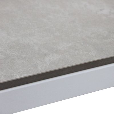 CASCADA - salotto outdoor con struttura in alluminio grigio chiaro, antracite o naturale