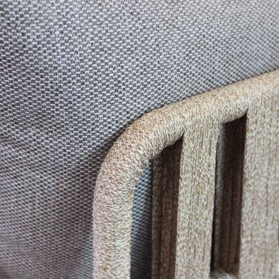 CASCADA - salotto outdoor con struttura in alluminio grigio chiaro, antracite o naturale