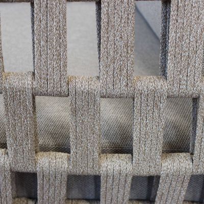 CASCADA - salotto outdoor con struttura in alluminio grigio chiaro, antracite o naturale