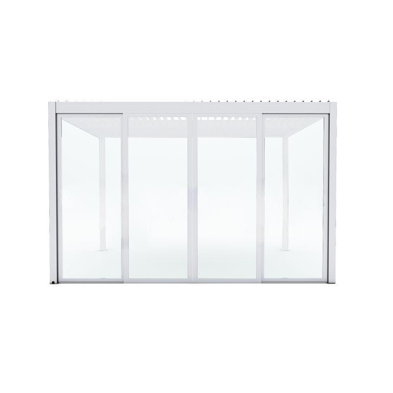 Laterale scorrevole con vetro per pergola bioclimatica 4 m