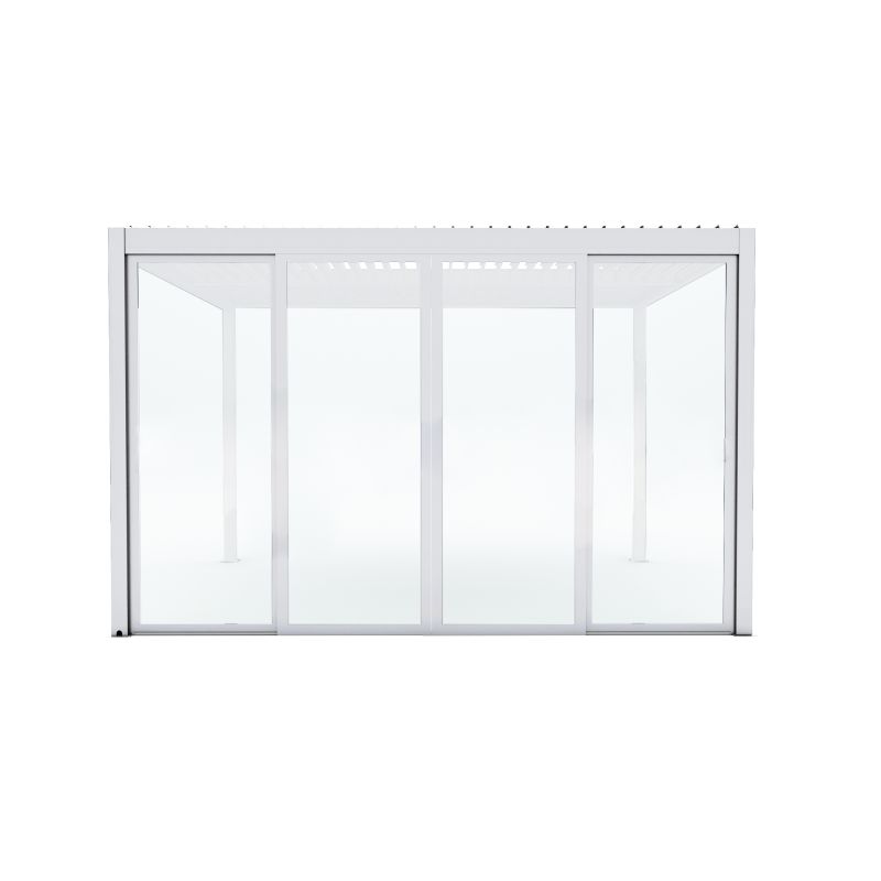 Laterale scorrevole con vetro per pergola bioclimatica 4 m