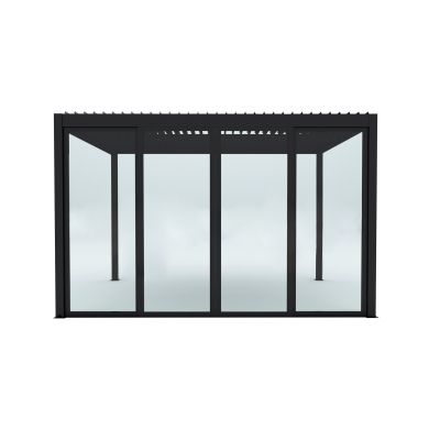 Laterale scorrevole con vetro per pergola bioclimatica 4 m