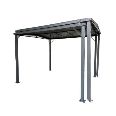 LINDA - gazebo allungabile in alluminio e policarbonato