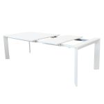 IMPACTO - tavolo allungabile con struttura in alluminio bianco o antracite