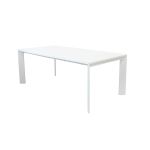 IMPACTO - tavolo allungabile in alluminio 150/200 bianco o antracite