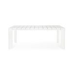 IMPACTO - tavolo allungabile con struttura in alluminio bianco o antracite