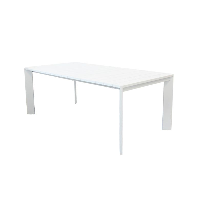 IMPACTO - tavolo allungabile in alluminio 150/200 bianco o antracite