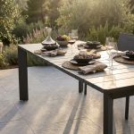 IMPACTO - tavolo allungabile in alluminio 150/200 bianco o antracite