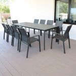 IMPACTO - tavolo allungabile in alluminio 200/250 bianco o antracite