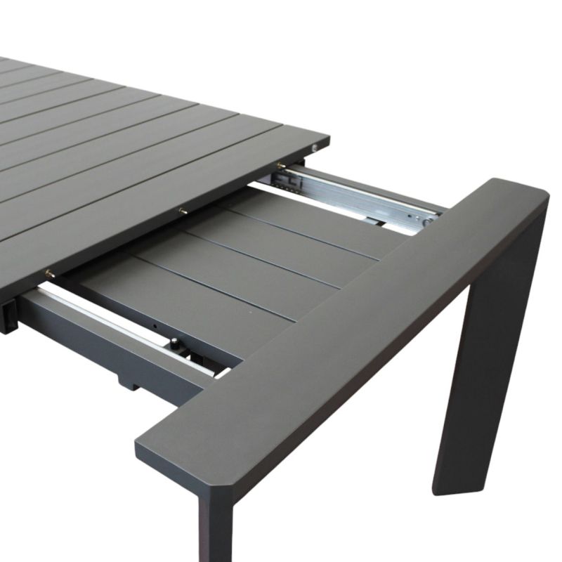 IMPACTO - tavolo allungabile in alluminio 200/250 bianco o antracite