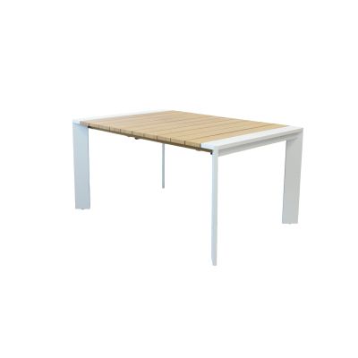 IMPACTO - tavolo con struttura in alluminio verniciato bianco o antracite