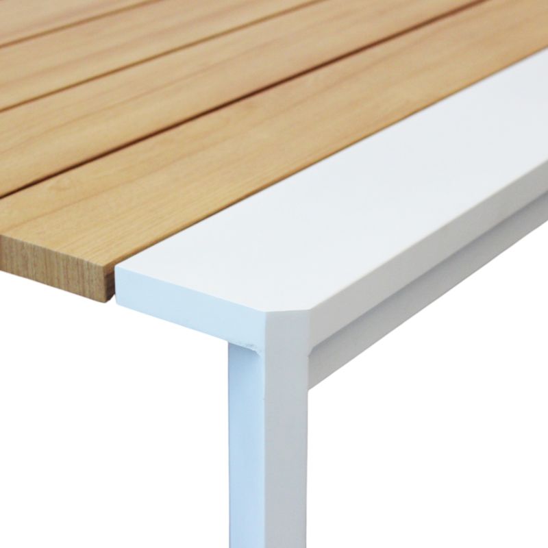 IMPACTO - tavolo con struttura in alluminio verniciato bianco o antracite