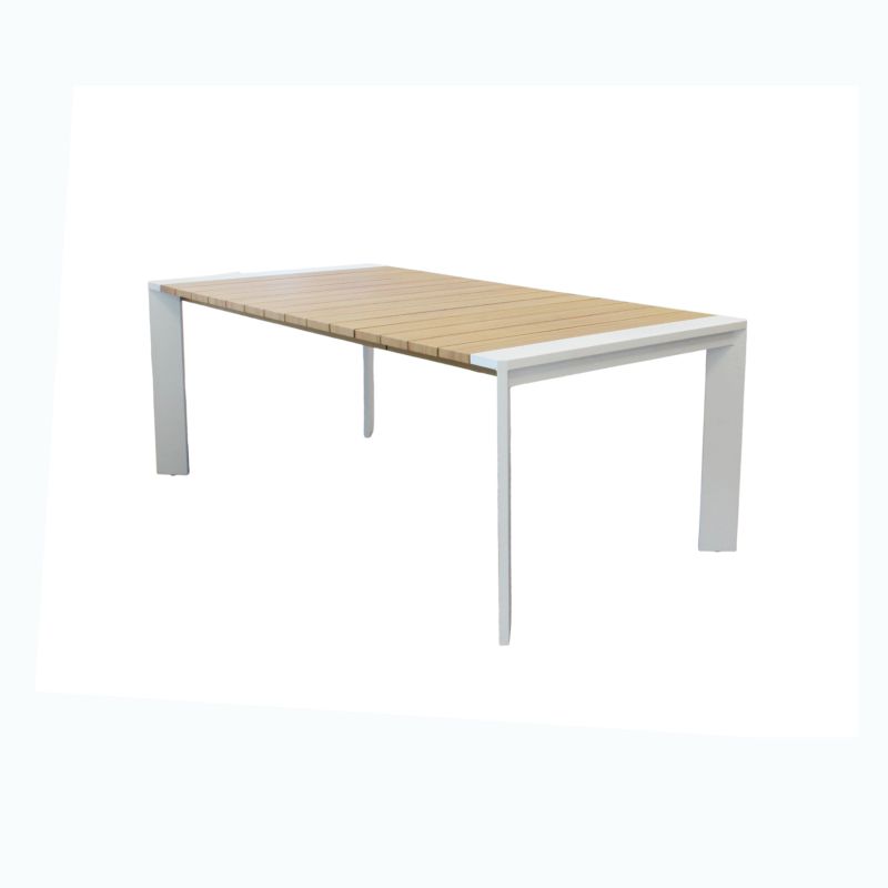 IMPACTO - tavolo con struttura in alluminio verniciato bianco o antracite