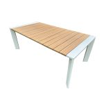 IMPACTO - tavolo con struttura in alluminio verniciato bianco o antracite