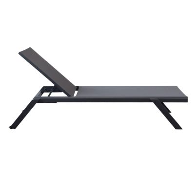 SIMIEN - lettino impilabile in alluminio e textilene