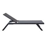 SIMIEN - lettino impilabile in alluminio e textilene