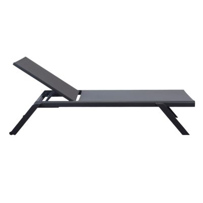 SIMIEN - lettino impilabile in alluminio e textilene