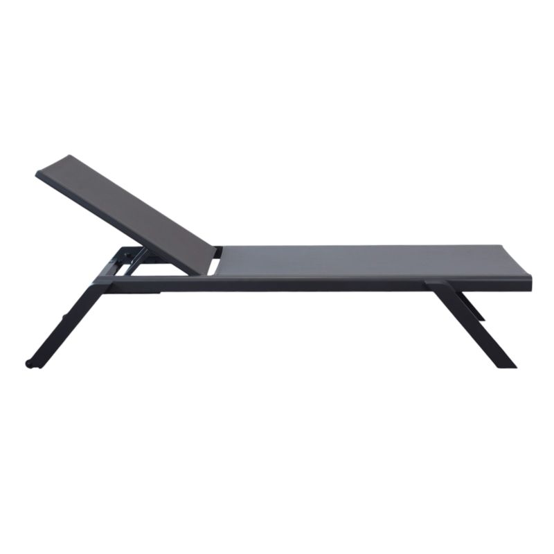 SIMIEN - lettino impilabile in alluminio e textilene